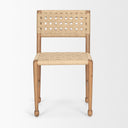Brinley Woven Paper Rope w Brown Wood Frame Dining Chair - Default Title