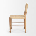 Brinley Woven Paper Rope w Brown Wood Frame Dining Chair - Default Title