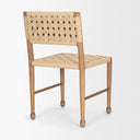 Brinley Woven Paper Rope w Brown Wood Frame Dining Chair - Default Title