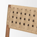 Brinley Woven Paper Rope w Brown Wood Frame Dining Chair - Default Title