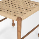 Brinley Woven Paper Rope w Brown Wood Frame Dining Chair - Default Title