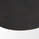 Rashama Dark Brown Wood Stacked Geometric Round Accent Table - Default Title
