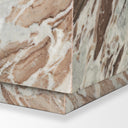 Silvex Solid Pink Marble Square Side Table - Default Title