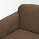 Saga Textured Brown Plush Fabric 3 Seater Sofa - Default Title