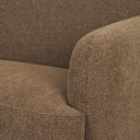Saga Textured Brown Plush Fabric 3 Seater Sofa - Default Title