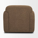 Saga Textured Brown Plush Fabric Upholstered Chair - Default Title