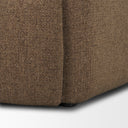 Saga Textured Brown Plush Fabric Upholstered Chair - Default Title