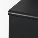 Rowan Black Oak Wood Closed 4 Door Sideboard - Default Title