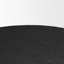 Atlas 42 Black Wood Stacked Pedestal Base Round Dining Table - Default Title
