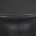 Atlas 42 Black Wood Stacked Pedestal Base Round Dining Table - Default Title
