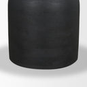 Atlas 42 Black Wood Stacked Pedestal Base Round Dining Table - Default Title