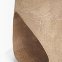 Cove Light Brown Sculptural Open Side Table - Default Title