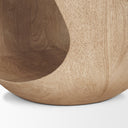 Cove Light Brown Sculptural Open Side Table - Default Title