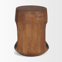 Cove Mid-Brown Sculptural Open Side Table - Default Title