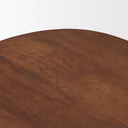 Cove Mid-Brown Sculptural Open Side Table - Default Title