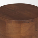 Cove Mid-Brown Sculptural Open Side Table - Default Title
