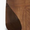 Cove Mid-Brown Sculptural Open Side Table - Default Title