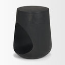 Cove Dark Brown Sculptural Open Side Table - Default Title