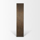 Belford 2-Door Open Dark Brown Oak Wood Shelving Unit - Default Title