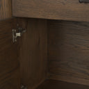Belford 2-Door Open Dark Brown Oak Wood Shelving Unit - Default Title