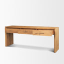 Belford 72 Light Brown Oak Wood Console Table - Default Title