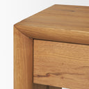 Belford 72 Light Brown Oak Wood Console Table - Default Title