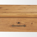 Belford 72 Light Brown Oak Wood Console Table - Default Title