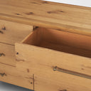 Casterly 6-Drawer Light Brown Oak Wood Dresser - Default Title