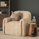 Cove Mid-Brown Sculptural Open Side Table - Default Title