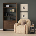 Cove Dark Brown Sculptural Open Side Table - Default Title