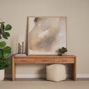 Belford 72 Light Brown Oak Wood Console Table - Default Title