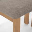 Soho Curved Open Back Gray Chenille Tripod Frame Dining Side Chair - Default Title