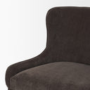 Nolan Slope Charcoal Chenille Dining Chair - Default Title