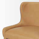 Nolan Slope Tan Leather Dining Chair - Default Title