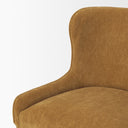 Nolan Slope Rust Chenille Dining Chair - Default Title