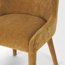 Nolan Slope Rust Chenille Dining Chair - Default Title