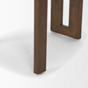 Tribeca Curve Open Back Mocha Fabric Tripod Frame Dining Chair - Default Title