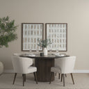 Terra Fluted Dining Table - 4 Niles Chairs - Default Title