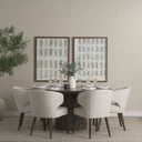 Terra Fluted Dining Table - 6 Niles Chairs - Default Title