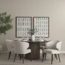 Terra Fluted Dining Table - 6 Niles Chairs - Default Title