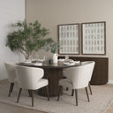 Terra Fluted Dining Table - 6 Niles Chairs - Terra Sideboard - Default Title