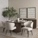 Terra Fluted Dining Table - 6 Niles Chairs - Terra Sideboard - Default Title