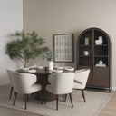 Terra Fluted Dining Table - 6 Niles Chairs - Sloan Cabinet - Default Title