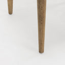 Cline Cream Fabric Upholstered and Light Brown Wood Dining Chair - Default Title