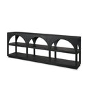 Bela Large Matte Black Arched Console Table - Default Title
