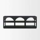 Bela Large Matte Black Arched Console Table - Default Title