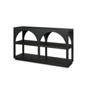 Bela Small Matte Black Arched Console Table - Default Title