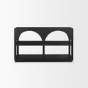 Bela Small Matte Black Arched Console Table - Default Title