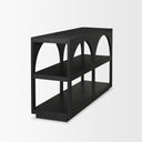 Bela Small Matte Black Arched Console Table - Default Title