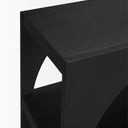 Bela Small Matte Black Arched Console Table - Default Title